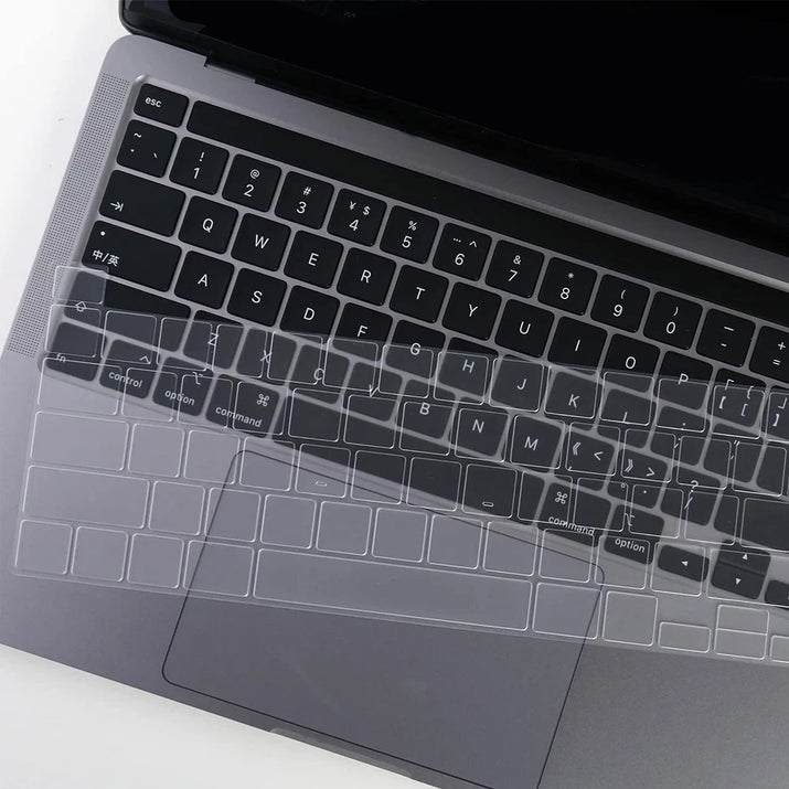 Clear Ultra Thin TPU Keyboard Cover for Macbook Air 13.6 Inch M5 M4 M3 M2 M1 Chip and Pro 14 13 15 16 Inch EU & US Layout