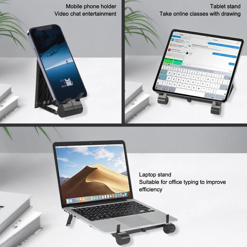 Foldable Laptop Riser Stand for Desk Notebook Support Mini Laptops Keyboard Stands Holder for Tablet Phone Accessories